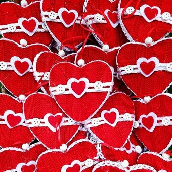 srdiecka na vianocny stromcek