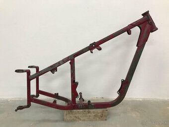 Jawa 250 pérák,torzo rámu s dokladmi na prihlásenie