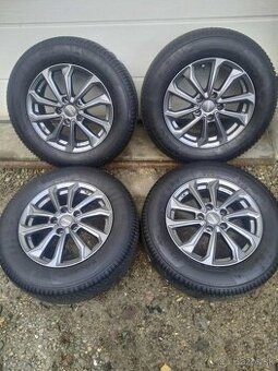 Alu 5 x 114,3 R 16 + TPMS + zimné pneu 215/65 R 16. - 1