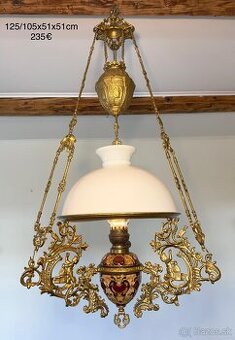 Starozitna petrolejku majolikova