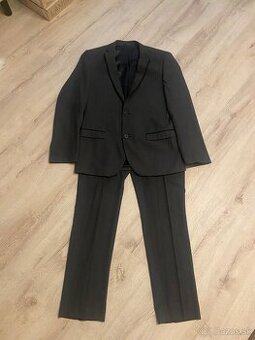 Šedý oblek Slim fit F&F