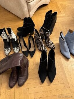 Set dámske čižmy a poltopánky