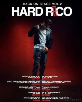 2x VIP Lístok Hard Rico Žilina