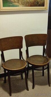 ⭐VINTAGE stoličky zn.MUNDUS THONET + STOLÍK