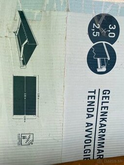 Markíza s kĺbovým ramenom 3 x 2,5 m
