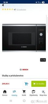 Vstavaná mikrovlnka bosch