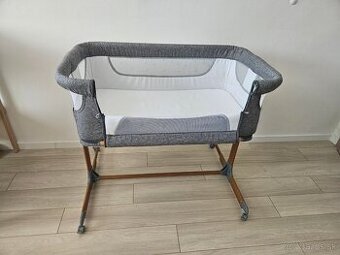 Cestovná postieľka pre deti MoMi SMART BED 4 v 1 sivá