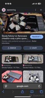 Chladič s ventilatorom škoda felicia 1.6mpi