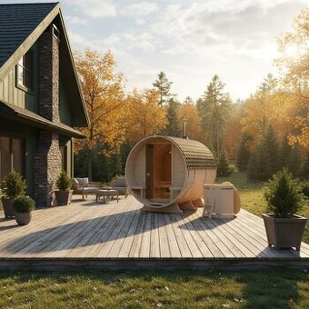 ZÁHRADNÁ SUDOVÁ SAUNA 240 cm 2KR