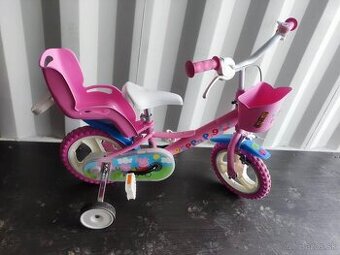 Pepa Pig - Detský bicykel 12" (takmer nepouzivany)