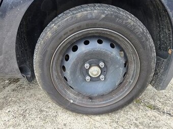 4x100 Plechové disky s pneu 165/65R15 4mm