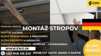 🔧 Montér sadrokartónových stropov – Hoyerswerda (DE–02977)