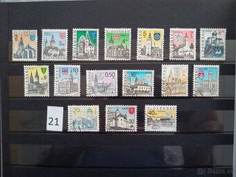 Poštové známky č.486 - SLOVENSKO - II. - 17 ks sérií