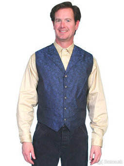 River Trail - elegantná pánska vesta - modrá - 1