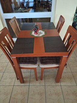 stol jedalensky a 4 stoličky - 1