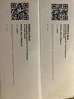 Listky na Romeo a Júlia JANART 20.12