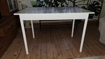 Biely jedálenský stôl BARBARA 700×1100x730 mm