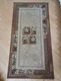 Hnedý vzorovaný koberec - 1