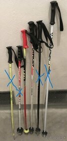 Rôzne detské a juniorské lyžiarske paličky - 1