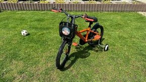 Detský bicykel BTWIN 14 + kolieska + košík