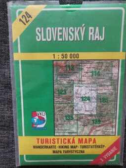Mapa Slovenský Raj (VKÚ Harmanec), č.124, 3.vydanie