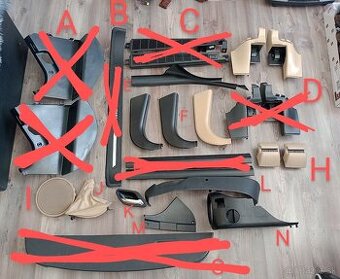 Plasty interiéru BMW e39