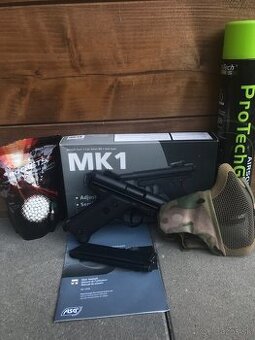 Airsoftova plynová pištoľ MK1 - Čierna