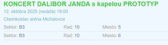 KONCERT DALIBOR JANDA s kapelou PROTOTYP - MICHALOVCE
