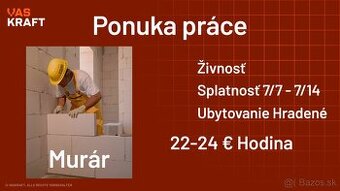 Hľadáme Murárov - NEMECKO - 6700 €