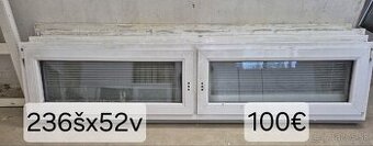 Plastové okno 236x52