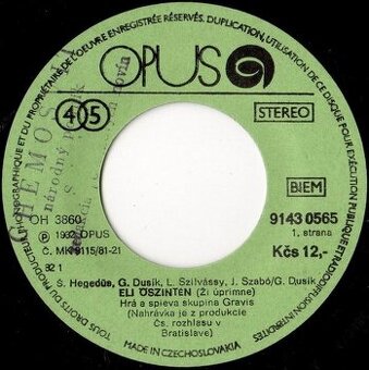 Zháňam SP platne od skupiny Gravis