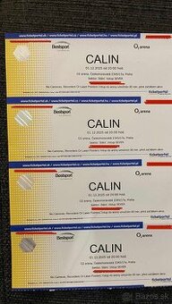Calin Praha - papierové vstupenky