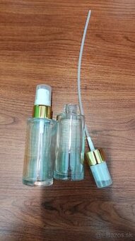 Sklenené flakony 50ml s rozprašovačmi 70ks