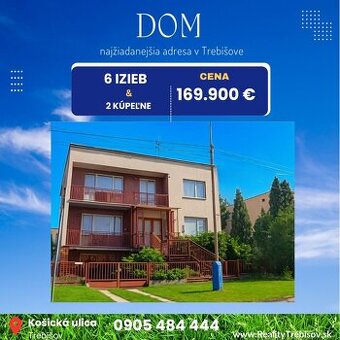 Rodinný dom vo vyhľadávanej lokalite Trebišova