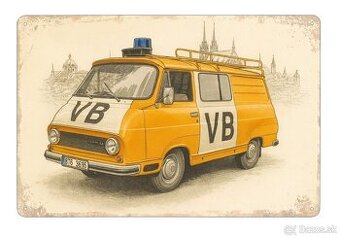 plechová cedule - Škoda 1203: Veřejná bezpečnost