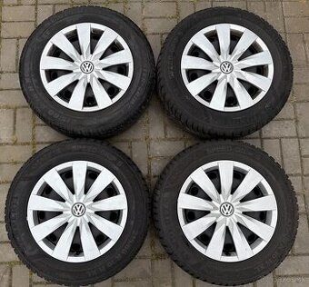 Zimná sada 5x112 r16 VW group 215/60 r16 99H + ORIG PUKLICE
