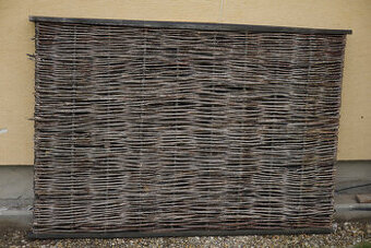 Drevené ratanové plotové dielce na plot – 176x115 cm – 2 ks