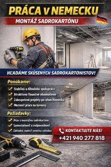 Montáž sadrokartónu – Nemecko