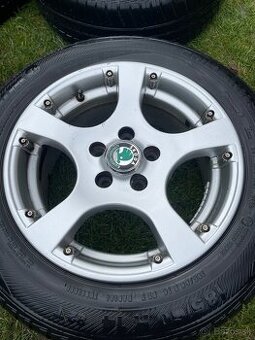 Elektróny škoda a Barum 185/60 R14 letné