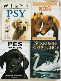 Knihy o psoch, koňoch, živočíchoch.