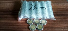 Ochranné kapsulky / bubliny na mince  26mm.