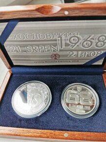 Predám sadu 10 eur 1968 proof a medaila Bielik - 1