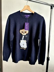Luxusný Dámsky sveter Ralph Lauren Bear Purple Label