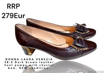 Predám LAURA VENEZIA topánky na nízkom podpätku. Nové 38.5.5
