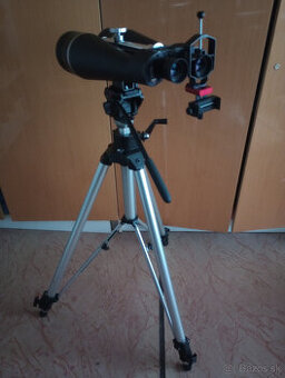 TS 25x100 ďalekohľad, manfrotto 117 statív, 701HDV hlava - 1