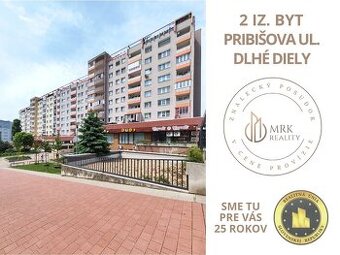 2 izbový byt s 2 loggiami na ulici Pribišova - Dlhé diely