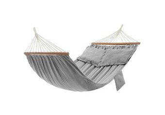 🌿 DVOJITÁ HOJDACIA SIEŤ SONGMICS – 210 × 150 cm, zeleno-siv