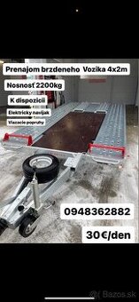 Prenájom vozika Požičovňa privesu