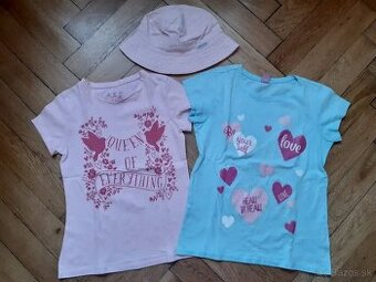 dievčenské tričká v. 6 - 8 r.