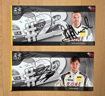 24 H Nürburgring Rowe Racing Mercedes GT autogramy